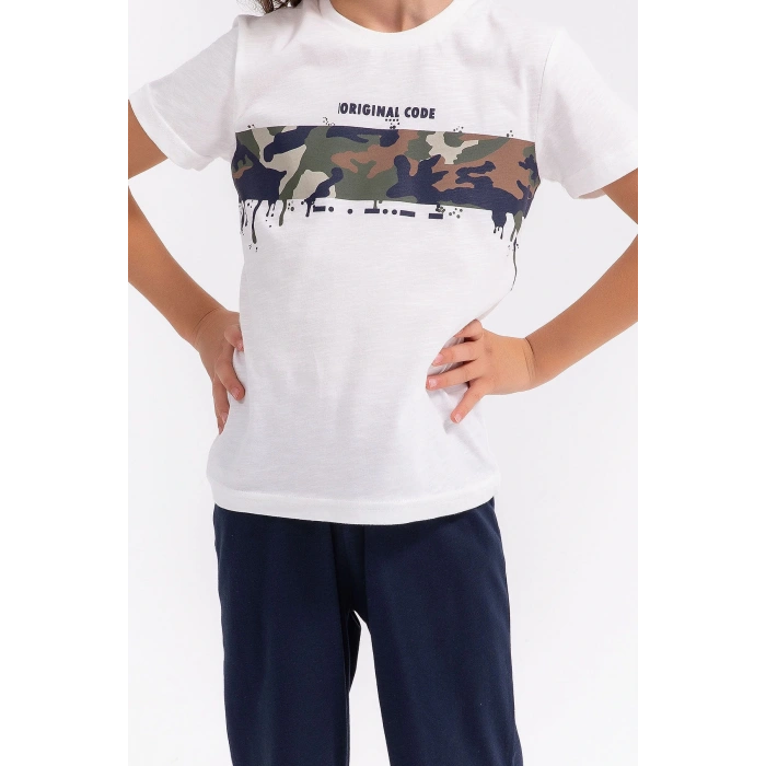 ERKEK ÇOCUK KAPRİ TAKIM - KREM