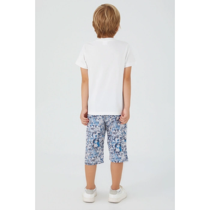 ERKEK ÇOCUK KAPRİ TAKIM - KREM