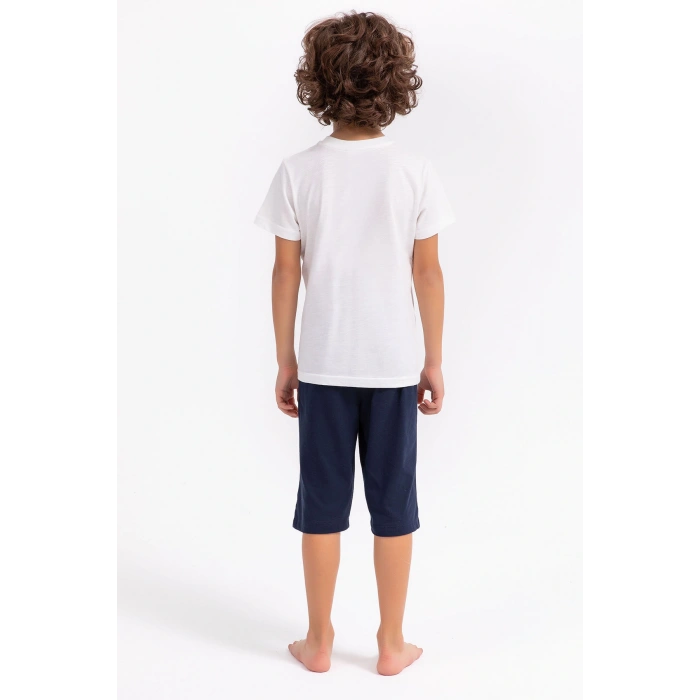 ERKEK ÇOCUK KAPRİ TAKIM - KREM