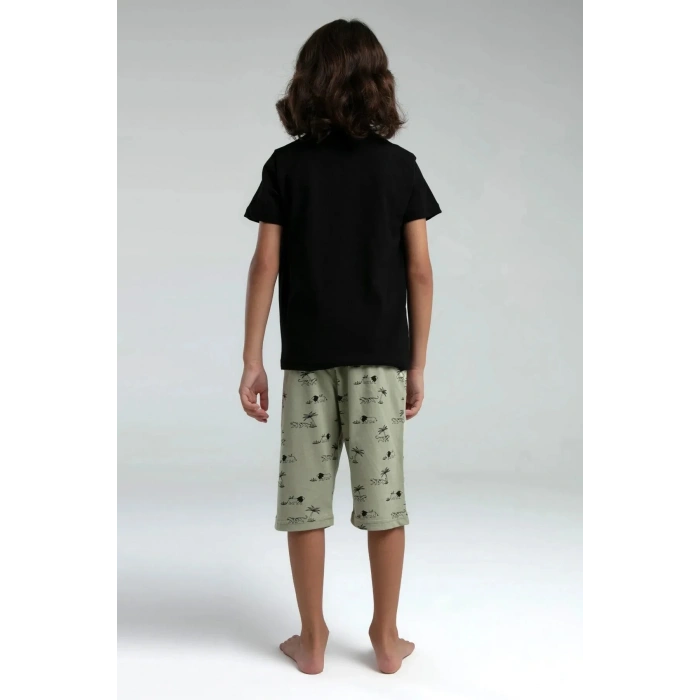 ERKEK ÇOCUK KAPRİ TAKIM - siyah