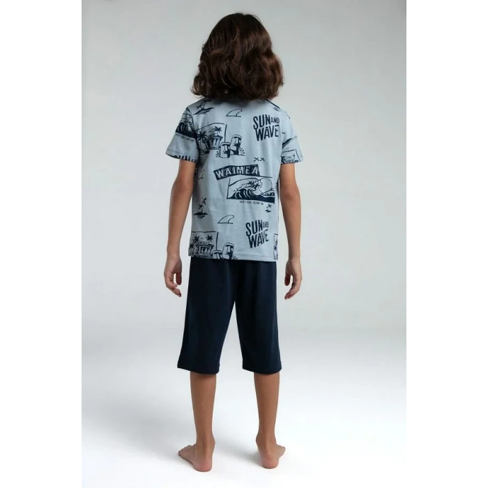 ERKEK ÇOCUK KAPRİ TAKIM - SOFT YEŞİL