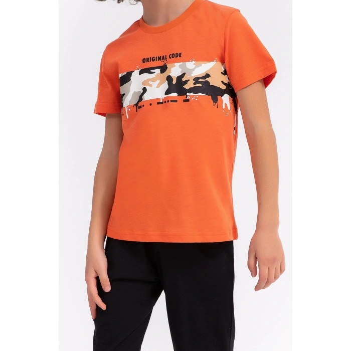 ERKEK ÇOCUK KAPRİ TAKIM - TURUNCU