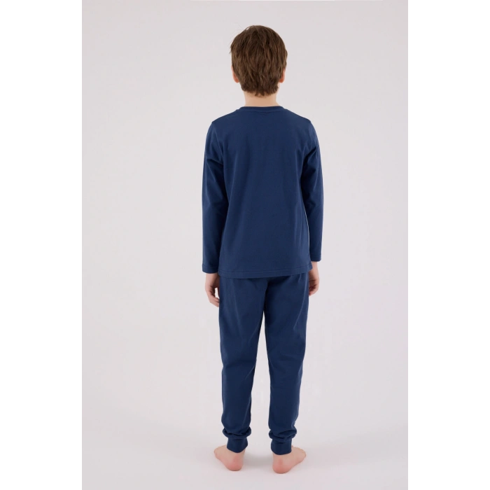 ERKEK ÇOCUK PİJAMA TAKIM - KOYU İNDİGO