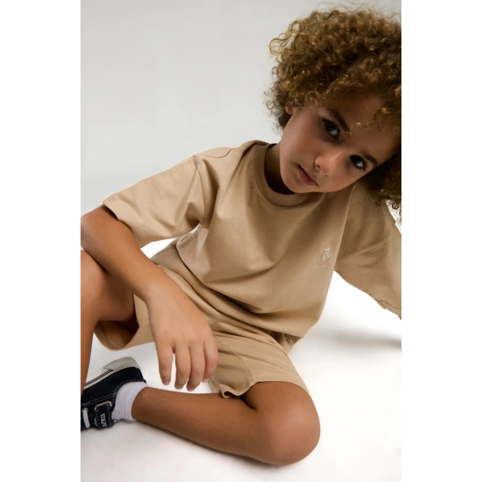 ERKEK GARSON BERMUDA TAKIM - BEJ