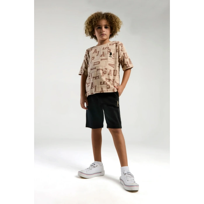 ERKEK GARSON BERMUDA TAKIM - BEJ