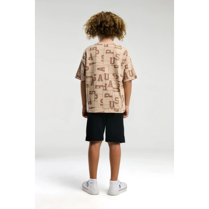 ERKEK GARSON BERMUDA TAKIM - BEJ