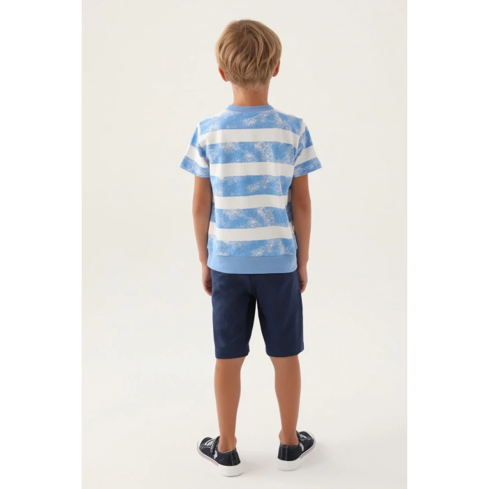 ERKEK GARSON BERMUDA TAKIM - İNDİGO