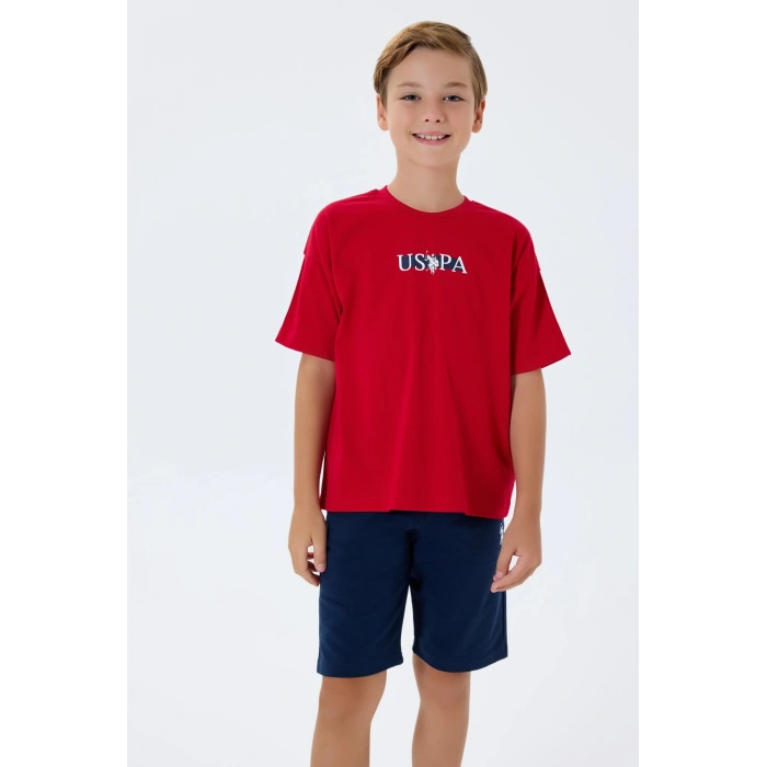 ERKEK GARSON BERMUDA TAKIM - KIRMIZI