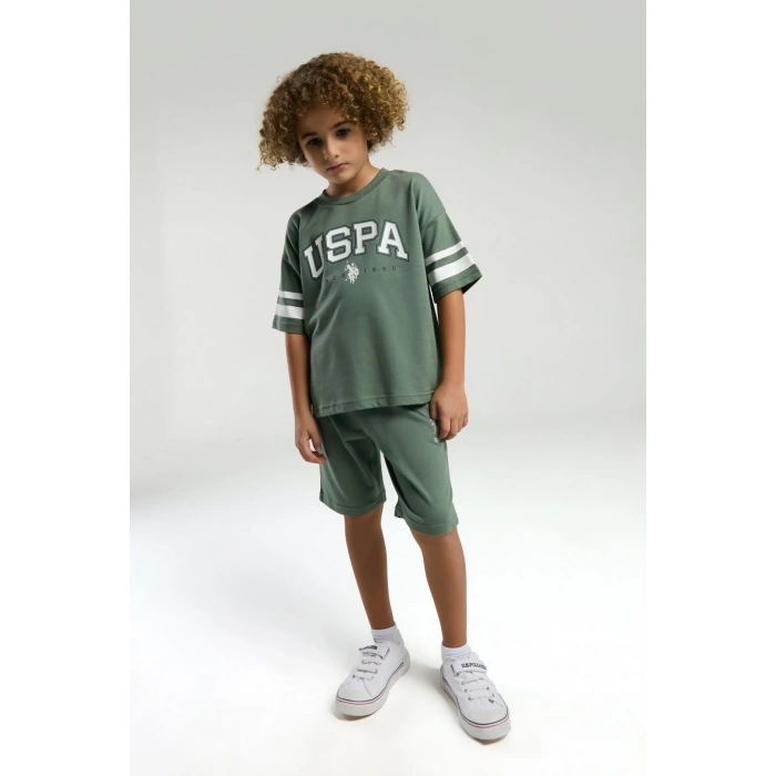 ERKEK GARSON BERMUDA TAKIM - KOYU YEŞİL