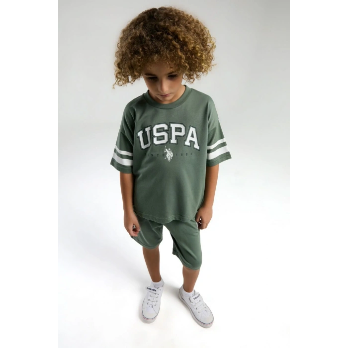 ERKEK GARSON BERMUDA TAKIM - KOYU YEŞİL