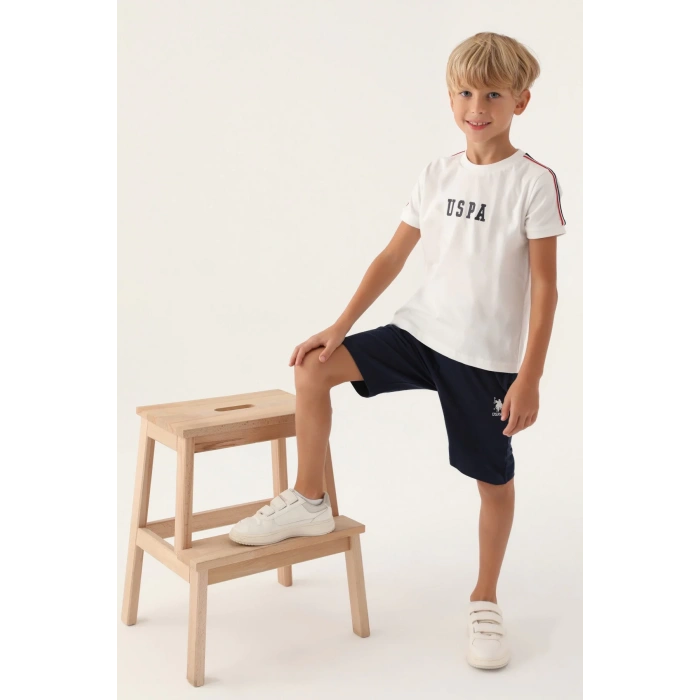 ERKEK GARSON BERMUDA TAKIM - KREM