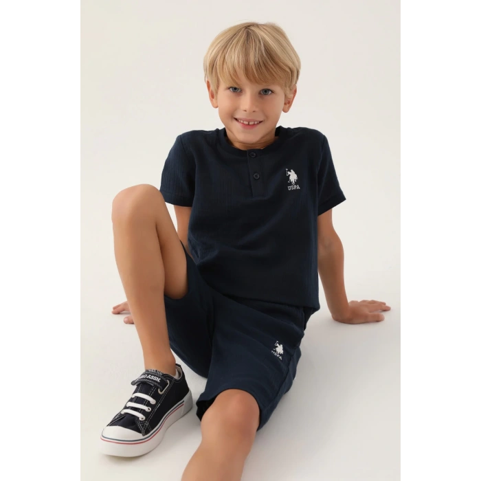 ERKEK GARSON BERMUDA TAKIM - LACİVERT