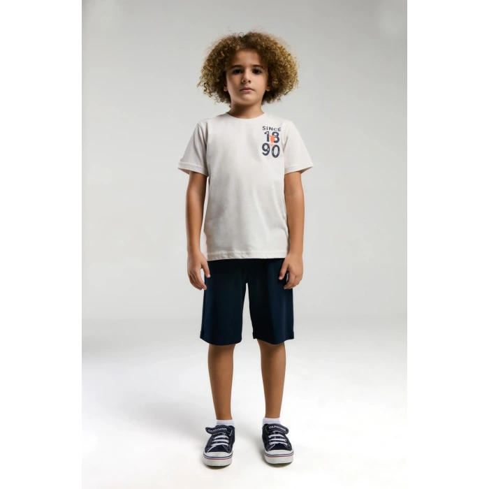 ERKEK GARSON BERMUDA TAKIM - TAŞ