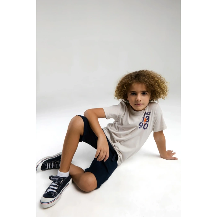 ERKEK GARSON BERMUDA TAKIM - TAŞ