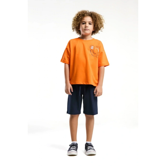 ERKEK GARSON BERMUDA TAKIM - TURUNCU