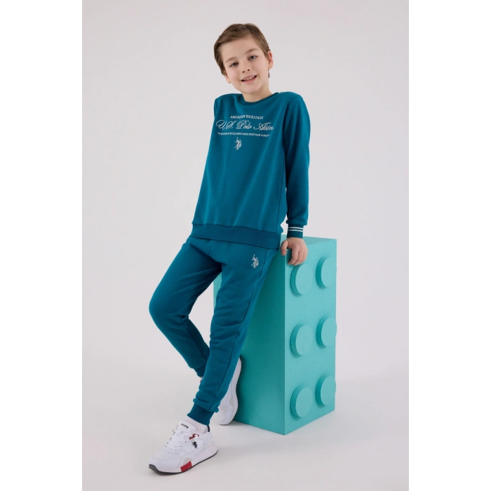 ERKEK GARSON EŞOFMAN TAKIMI - KOYU ÖRDEK YEŞİLİ