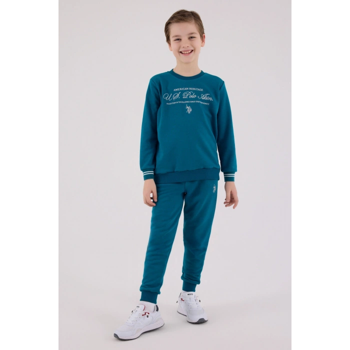 ERKEK GARSON EŞOFMAN TAKIMI - KOYU ÖRDEK YEŞİLİ