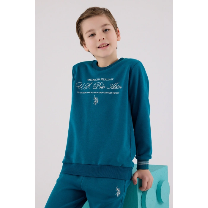 ERKEK GARSON EŞOFMAN TAKIMI - KOYU ÖRDEK YEŞİLİ