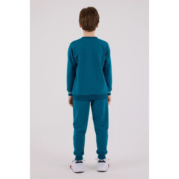 ERKEK GARSON EŞOFMAN TAKIMI - KOYU ÖRDEK YEŞİLİ