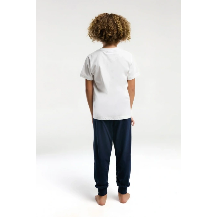 ERKEK GARSON PİJAMA TAKIMI - Beyaz