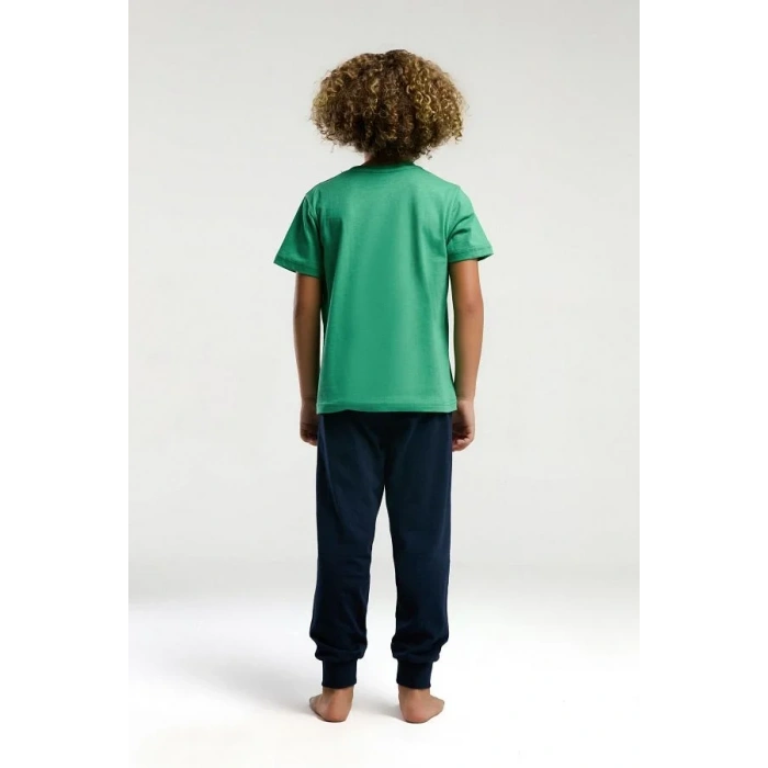 ERKEK GARSON PİJAMA TAKIMI - ÇAM YEŞİLİ
