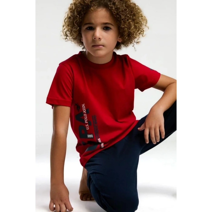 ERKEK GARSON PİJAMA TAKIMI - KIRMIZI