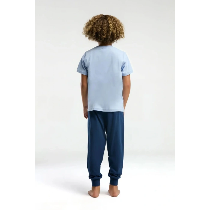 ERKEK GARSON PİJAMA TAKIMI - MAVİ