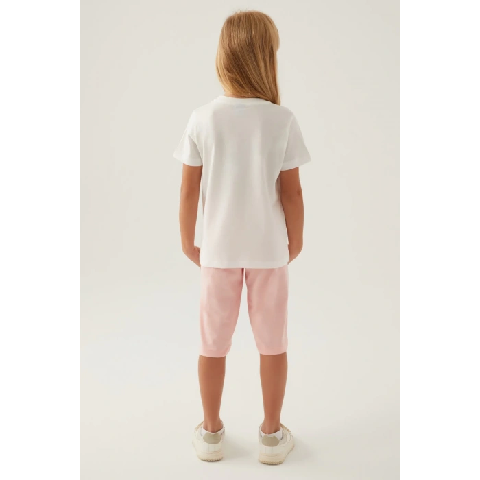 FROZEN KIZ ÇOCUK KAPRİ TAKIM - KREM