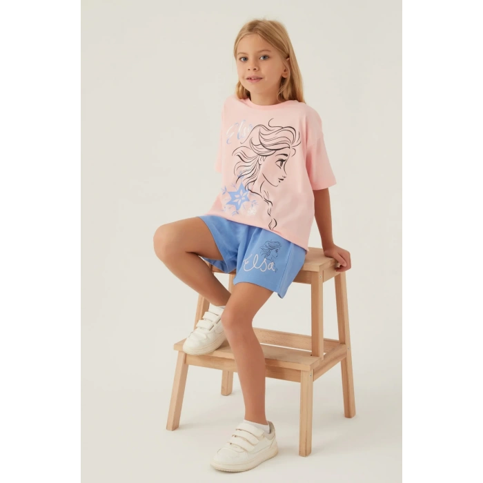 FROZEN KIZ ÇOCUK ŞORT TAKIM - SOMON