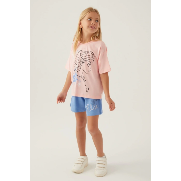 FROZEN KIZ ÇOCUK ŞORT TAKIM - SOMON