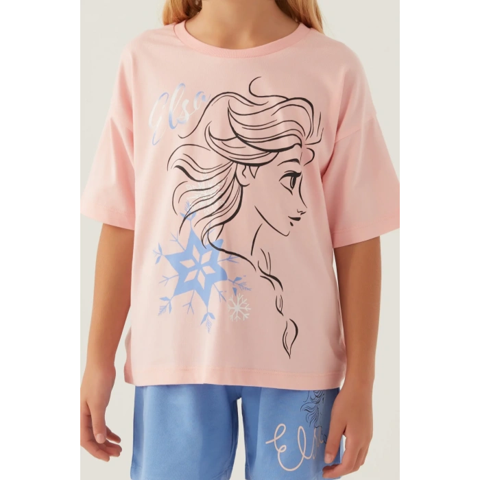 FROZEN KIZ ÇOCUK ŞORT TAKIM - SOMON