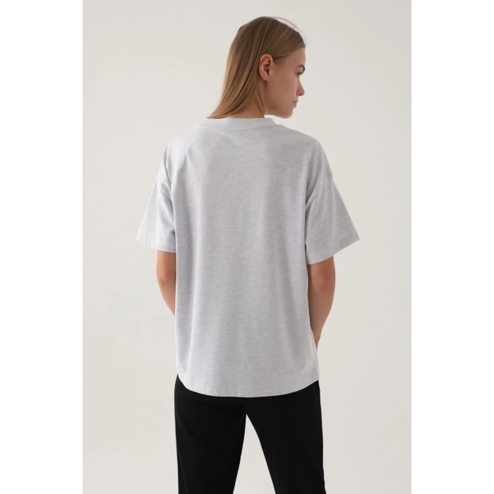 HARVARD KADIN TEK ÜST - KAR MELANJ