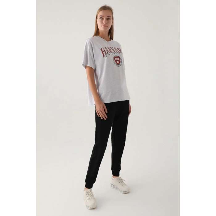 HARVARD KADIN TEK ÜST - KAR MELANJ