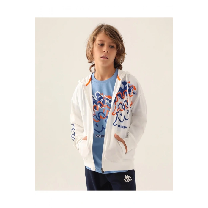 KAPPA ERKEK ÇOCUK FULLZIP SWEATSHIRT - KREM
