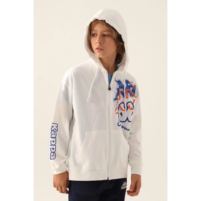 KAPPA ERKEK ÇOCUK FULLZIP SWEATSHIRT - KREM