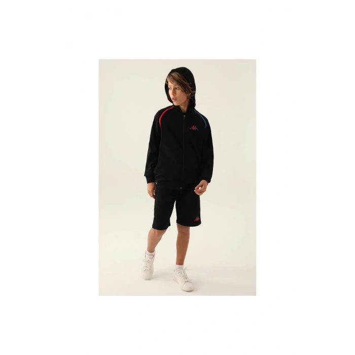 KAPPA ERKEK ÇOCUK FULLZIP SWEATSHIRT - SİYAH