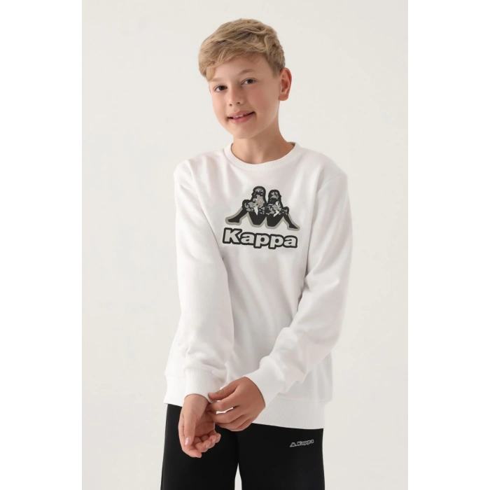KAPPA ERKEK ÇOCUK SWEATSHIRT - KREM