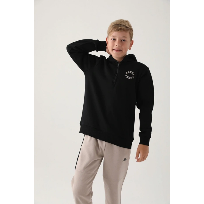 KAPPA ERKEK ÇOCUK SWEATSHIRT - SİYAH
