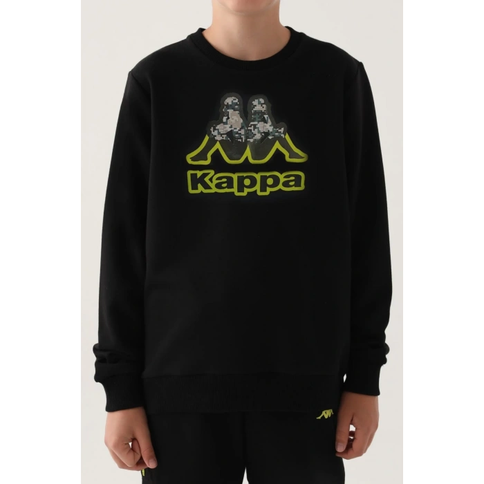 KAPPA ERKEK ÇOCUK SWEATSHIRT - SİYAH
