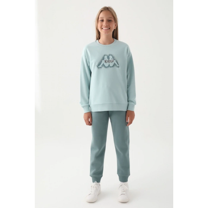 KAPPA KIZ ÇOCUK SWEATSHIRT - ACIK MINT