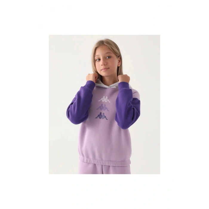 KAPPA KIZ ÇOCUK SWEATSHIRT - LİLA