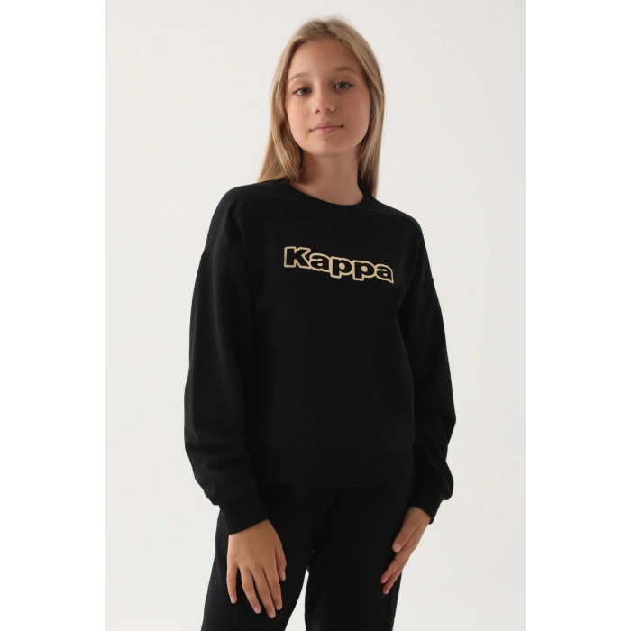 KAPPA KIZ ÇOCUK SWEATSHIRT - SİYAH