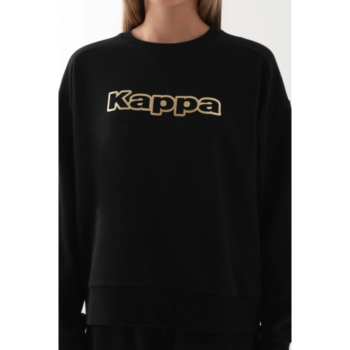 KAPPA KIZ ÇOCUK SWEATSHIRT - SİYAH