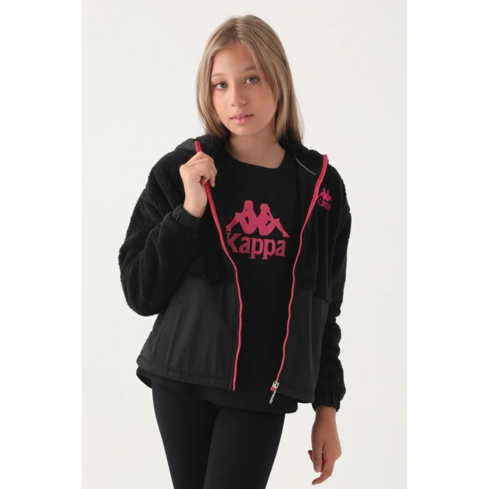 KAPPA KIZ ÇOCUK WELSOFT HIRKA - SİYAH