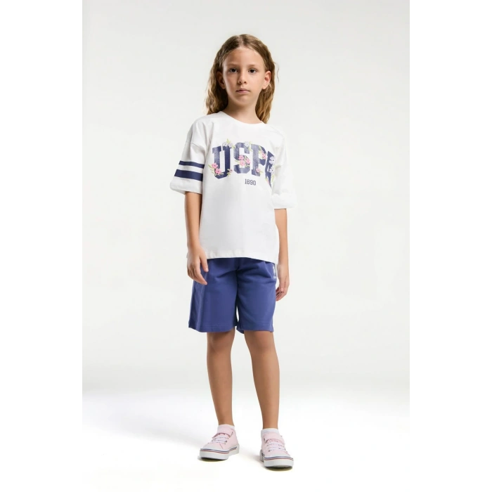 KIZ ÇOCUK BERMUDA TAKIM - Beyaz