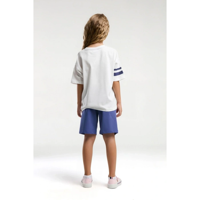 KIZ ÇOCUK BERMUDA TAKIM - Beyaz
