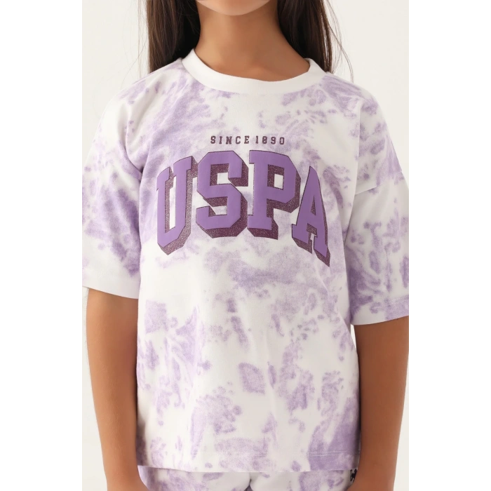 KIZ ÇOCUK BERMUDA TAKIM - KREM ORKİDE