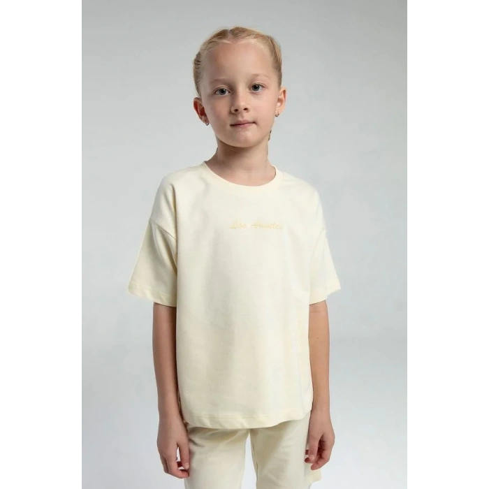 KIZ ÇOCUK BERMUDA TAKIM - LİMON