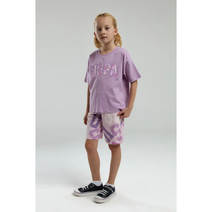 KIZ ÇOCUK BERMUDA TAKIM - MAUVE