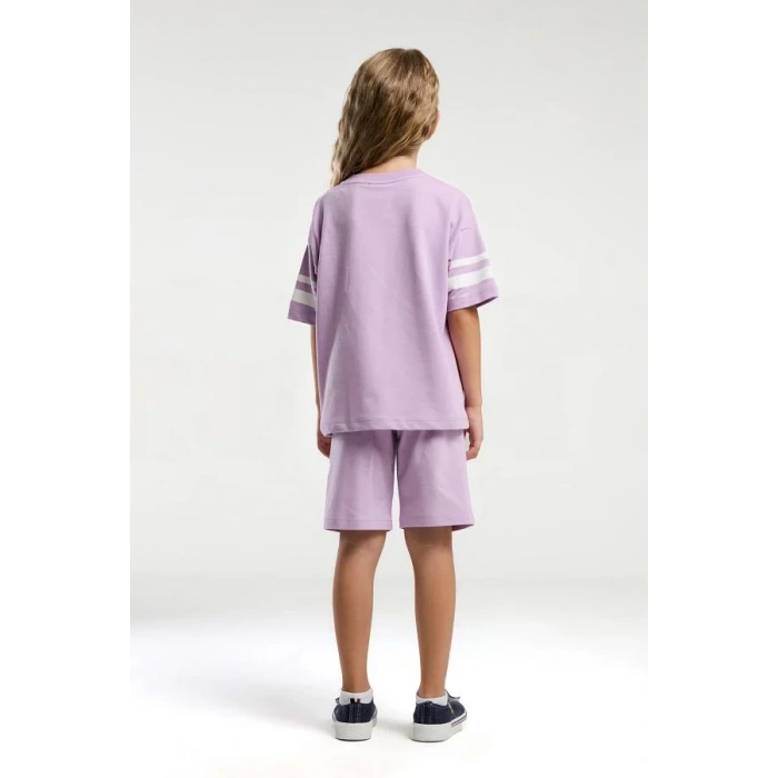 KIZ ÇOCUK BERMUDA TAKIM - MAUVE
